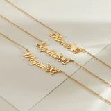 Sterling Sliver Personalized Name Butterfly Pendant Necklace