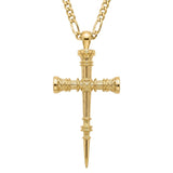 14K Gold Plated Cross Pendant necklace