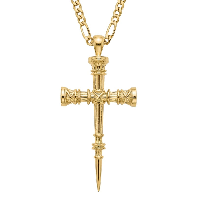 14K Gold Plated Cross Pendant necklace