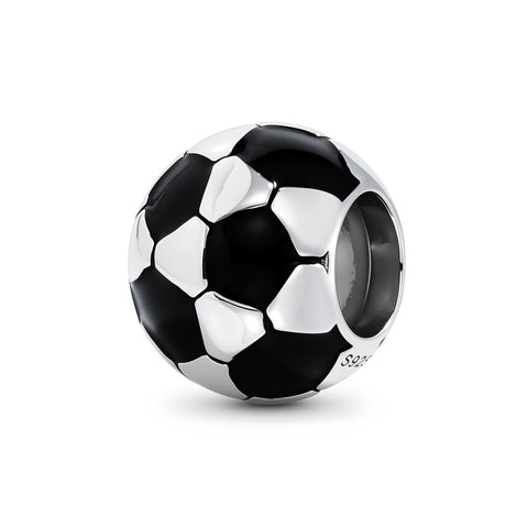 Sterling Silver Volleyball Baseball Basketball Football Soccer Sport Charm Beads