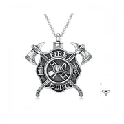 925 Sterling Silver Firefighter  Urn Necklace