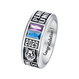 Sterling Silver Custom High School College University Graduation Ring