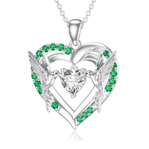 Sterling Silver Heart Bee Dragonfly Butterfly Hummingbird Sunflower Animal Pendant Necklace  Gifts for Christmas