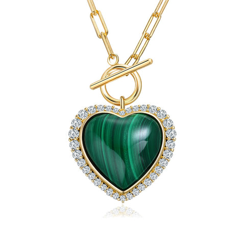 Sterling SilverTurquoise Red Coral Lapis Lazuli Malachite Paperclip Chain Necklace