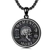 Sterling Silver Personalized Photo Memento Mori Pendant Skull Pendant Necklace