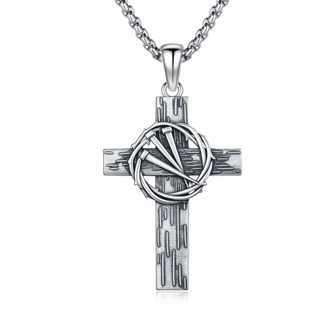 14K Gold Plated Cross Pendant Necklace Protection Jewelry Religious Gift