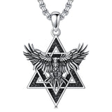 Sterling Silver Dragon Eagle Lion Tiger Wolf Pendant Necklace