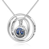 Cremation Jewelry 925 Sterling Silver Sunflower Rose Paw Urn Necklace for Ashes