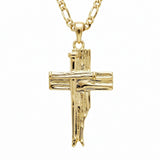 14K Gold Plated Cross Pendant necklace