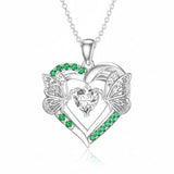 Sterling Silver Heart Bee Dragonfly Butterfly Hummingbird Sunflower Animal Pendant Necklace  Gifts for Christmas