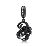 Sterling Silver Cubic Zircon Koala Pig Butterfly Scorpion Dragonfly Bead Charms