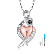 Urn Necklaces for Ashes 925 Silver Heart Cremation Jewelry Memorial Keepsake Pendant for Human Ashes for Women Gift