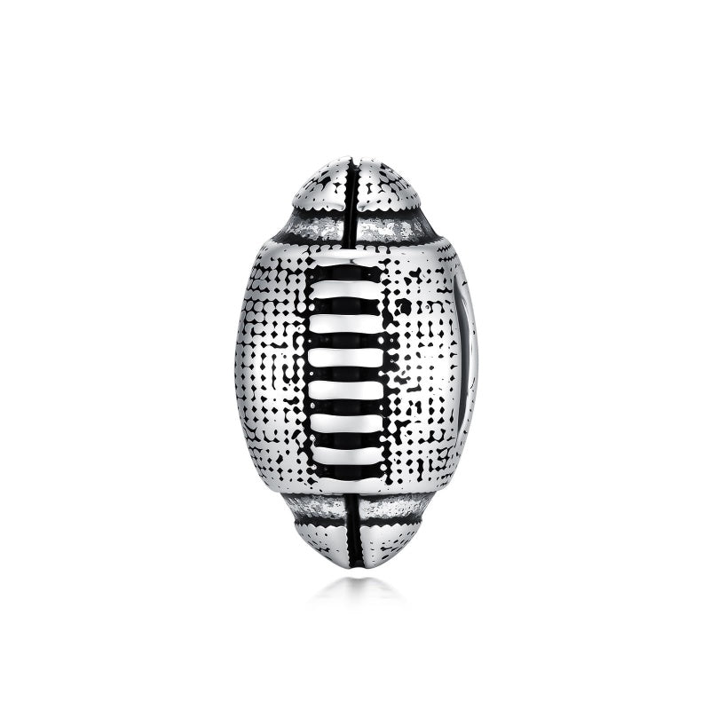 Sterling Silver Volleyball Baseball Basketball Football Soccer Sport Charm Beads