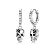 925Silver Skull Jewelry Gothic Earrings for Women Men Sugar Star Skull Earrings Goth Earrings Halloween Jewelry Gifts