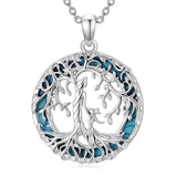 Sterling Silver Tree of Life Necklace Mother Daughter Mother Son Pendant Necklace Gift for Mother's Day Christmas