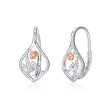 925 Sterling Silver Scorpion Leverback Earrings