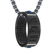 Sterling Silver 10K Gold 14K Gold 18K Gold Personalized Birthstone Engraved 2025 Class Pendant Necklace for Men