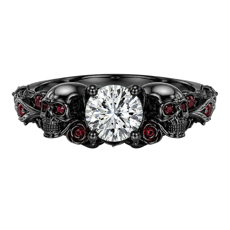 Sterling Silver 10K 14K 18K Gold Custom Engraved Moissanite Engagement Wedding Ring