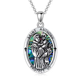 Sterling Silver St Michael St Benedict St Anthony St Jude Medal Pendant Necklace