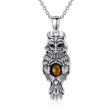 Sterling Silver Blue Jay Eagle Phoenix Owl Pendant Necklace for Women