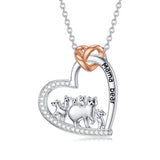 Sterling Silver Mama Bear with 1 2 3 4 5 Cubs Pendant Necklace