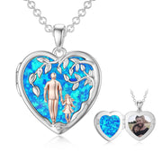 Father Daughter Photo Necklace S925 Sterling Silver  Gifts from Dad  Love You Forever Daughter Jewelry Gift