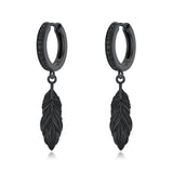 Sterling Silver Feather Arrow  Skull Spider Bat Scorpion Hoop Earrings Halloween Christmas Gift