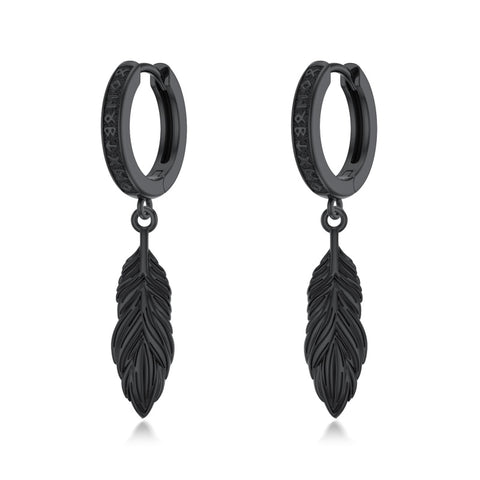 Sterling Silver Feather Arrow  Skull Spider Bat Scorpion Hoop Earrings Halloween Christmas Gift
