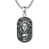 Sterling Silver Memento Mori Tree of Life Anubis Pendant Viking Amulet   Protection Pendant Necklace Egyptian Jewelry