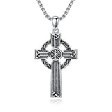 Sterling Silver Cross Pendant Necklace Christian Religious Jewelry Gifts for Anniversary