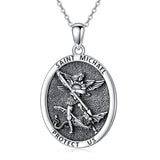 Sterling Silver St Michael St Benedict St Anthony St Jude Medal Pendant Necklace