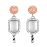 Sterling SilverHockeyBasketball Softball Football Volleyball Pickleball Soccer Baseball Tennis Stud Sport Earrings