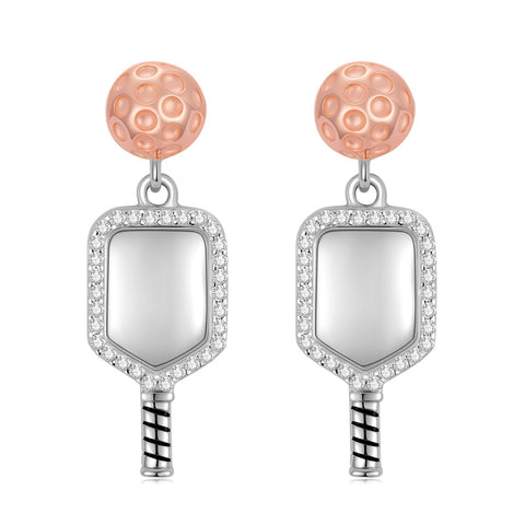 Sterling SilverHockeyBasketball Softball Football Volleyball Pickleball Soccer Baseball Tennis Stud Sport Earrings