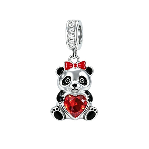 Sterling Silver Lion Red Panda Fox Bear Capybara Charm Beads Christmas Birthday Gift