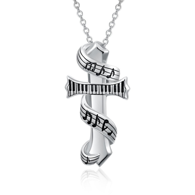 Sterling Silver Cross Pendant Necklace Christian Religious Jewelry Gifts for Anniversary