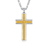 14K Gold  Plated Cross Necklace Simple Religious Jewelry Gift