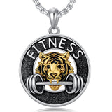 Sterling Silver Dragon Eagle Lion Tiger Wolf Pendant Necklace