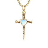 10K 14K 18K Gold Cross Pendant Necklace Religious Jewelry Gifts for Men and Women