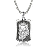 Sterling Silver Tiger Eagle Lion Dragon Phoenix Necklace for Men Animal Jewelry Gifts for Chrismas Birthday