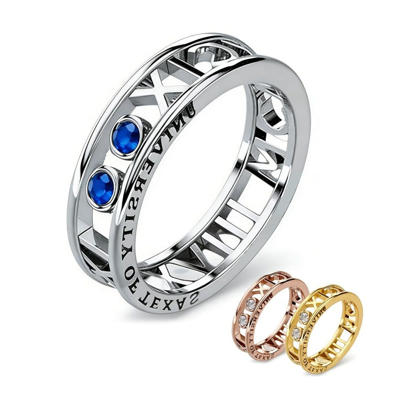 Copper Personalized Engraved High School College Class Ring Graduation Gift
