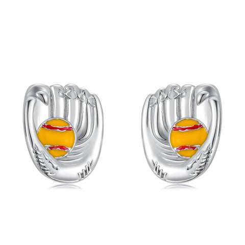 Sterling SilverHockeyBasketball Softball Football Volleyball Pickleball Soccer Baseball Tennis Stud Sport Earrings