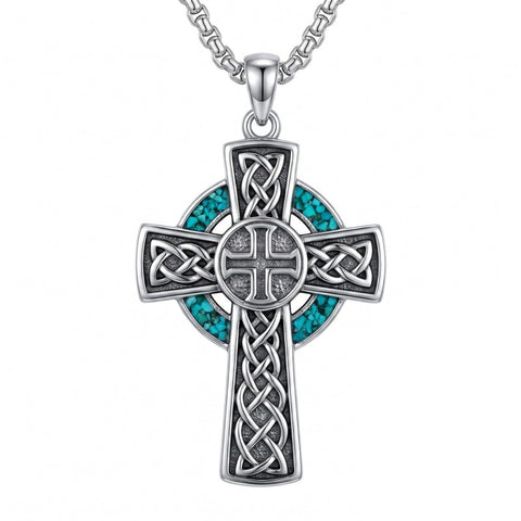 Sterling Silver Cross Pendant Necklace Christian Religious Jewelry Gifts for Anniversary