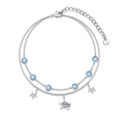 Anklet Bracelets For Women 925 Sterling Silver Turtle Adjustable Beach Anklets Jewelry for Women