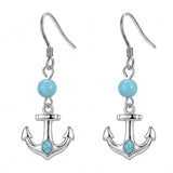 Sterling Silver Turquoise Owl Dragonfly Butterfly Hummingbird Dangle Earrings