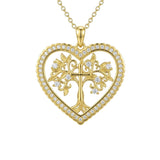 14K Gold Plated  Tree of Life Pendant Necklace for Women