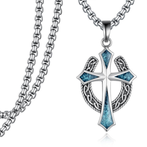 14K Gold Plated  Cross Necklace Religious Amulets Jewelry Gifts