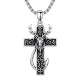 Sterling Silver Praying Hands Angel Sword Wing Cross Pendant Necklace Religious Gifts for Men