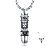 Sterling Silver Bullet Butterfly Rose Dragon Eagle Jesus Urn Necklace for Ashes