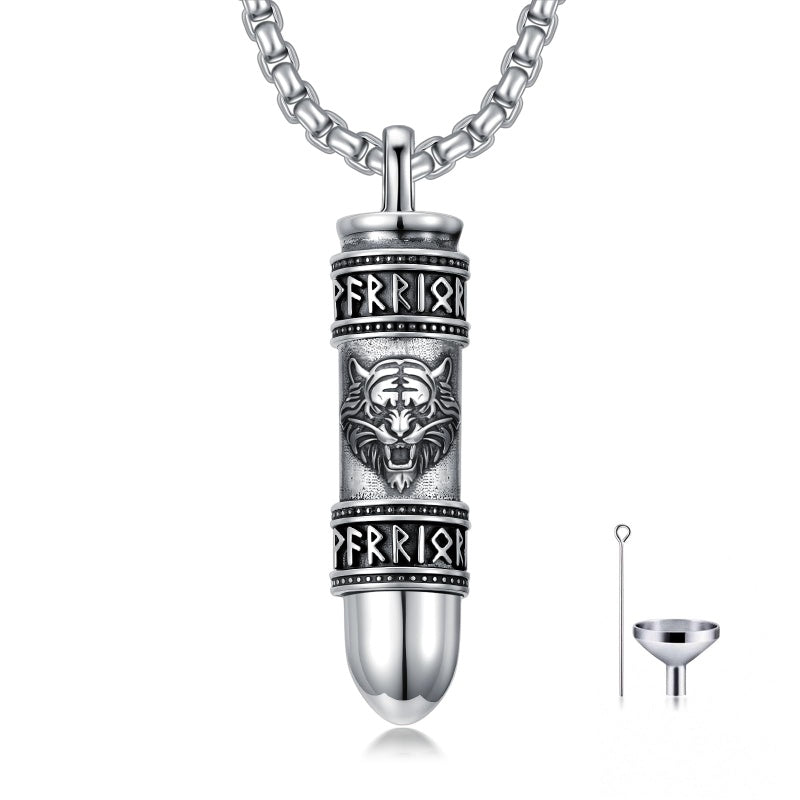 Sterling Silver Bullet Butterfly Rose Dragon Eagle Jesus Urn Necklace for Ashes