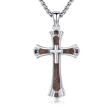 14K Gold Plated Cross Pendant Necklace Protection Jewelry Religious Gift